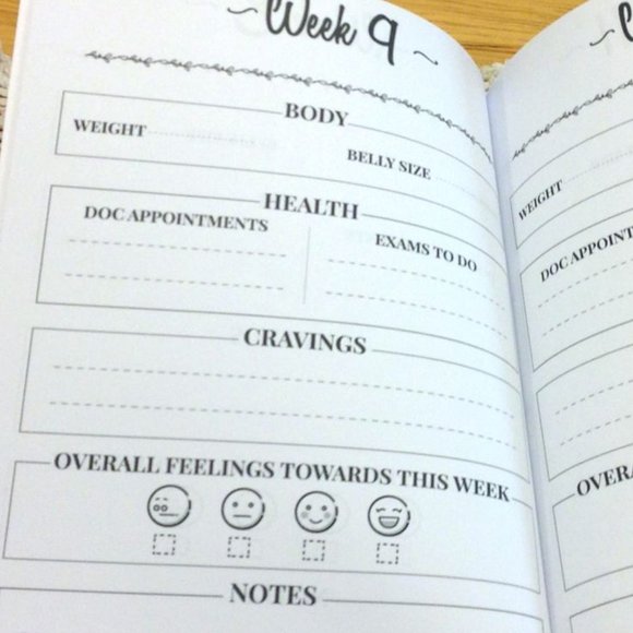 Pregnancy Journal - 40 week pregnancy planner - Picture 4 of 4